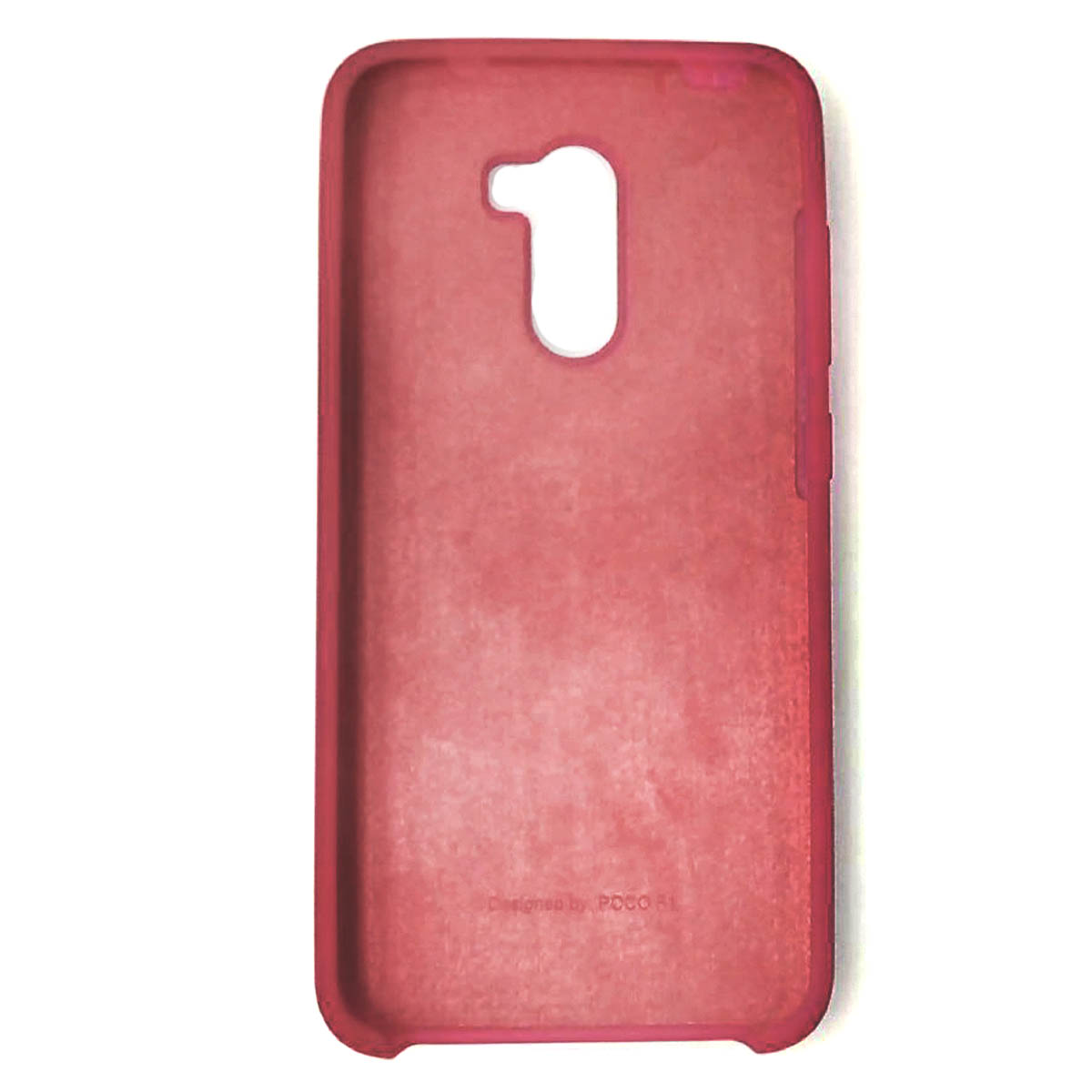 Чехол накладка Silicon Cover для XIAOMI POCOPHONE F1, силикон, бархат, цвет вишневый