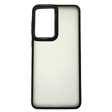 Чехол накладка для SAMSUNG Galaxy A33, силикон, пластик, цвет окантовки черный