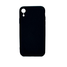 Чехол накладка для APPLE iPhone XR, силикон, цвет черный (уценка)