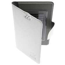 Чехол книжка универсальная GREEN CASES для смартфонов размером S, экокожа, цвет белый