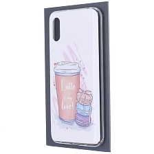 Чехол накладка для XIAOMI Redmi 9A, силикон, рисунок Latte is my love!