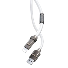Кабель EARLDOM EC-172i USB Lightning 8-pin, 3А, длина 1 метр, силикон, цвет белый