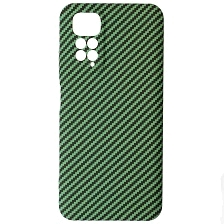 Чехол накладка KING для XIAOMI Redmi Note 11 4G, Redmi Note 11S, силикон, бархат, карбон, цвет зеленый