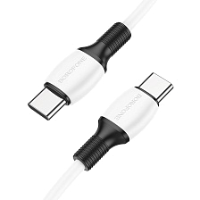 Кабель BOROFONE BX84 Rise USB Type C на USB Type C, 60W, длина 1 метр, цвет белый Кабель BOROFONE BX84 Rise USB Type C на USB Type C, 60W, длина 1 метр, цвет белый