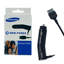 АЗУ (Автомобильное зарядное устройство) для Samsung D880, E210, F210, l600, M600, P520, F250, F330, G600, G800, i400, i4, витой кабель, цвет черный