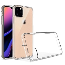 Чехол накладка TPU CASE для APPLE iPhone 11 Pro MAX, силикон, цвет прозрачный.