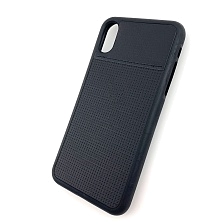 Чехол накладка для APPLE iPhone X, iPhone XS, силикон, с логотипом, цвет черный.