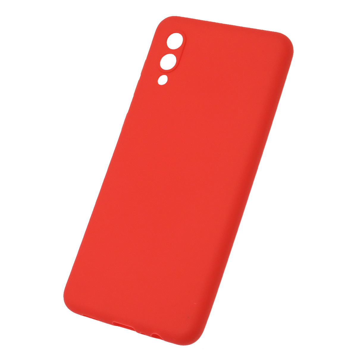Чехол накладка для SAMSUNG Galaxy A02 (SM-A022G/DS), силикон, цвет красный