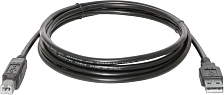 Кабель AM-BM DEFENDER USB04-06 для принтера, сканера, МФУ, USB2.0, 1.8 м, цвет черный