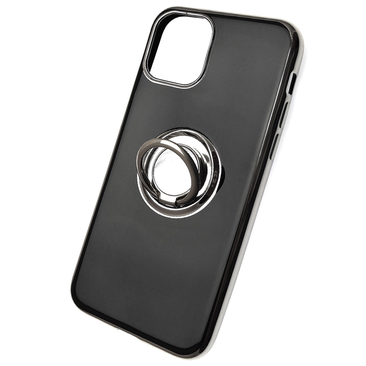 Чехол накладка для APPLE iPhone 11 Pro, силикон, глянец, с лого, металлическое кольцо, цвет черный. Чехол накладка для APPLE iPhone 11 Pro, силикон, глянец, с лого, металлическое кольцо, цвет черный.
