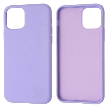 Чехол накладка Silicon Case для APPLE iPhone 11 Pro, силикон, бархат, цвет сиреневый