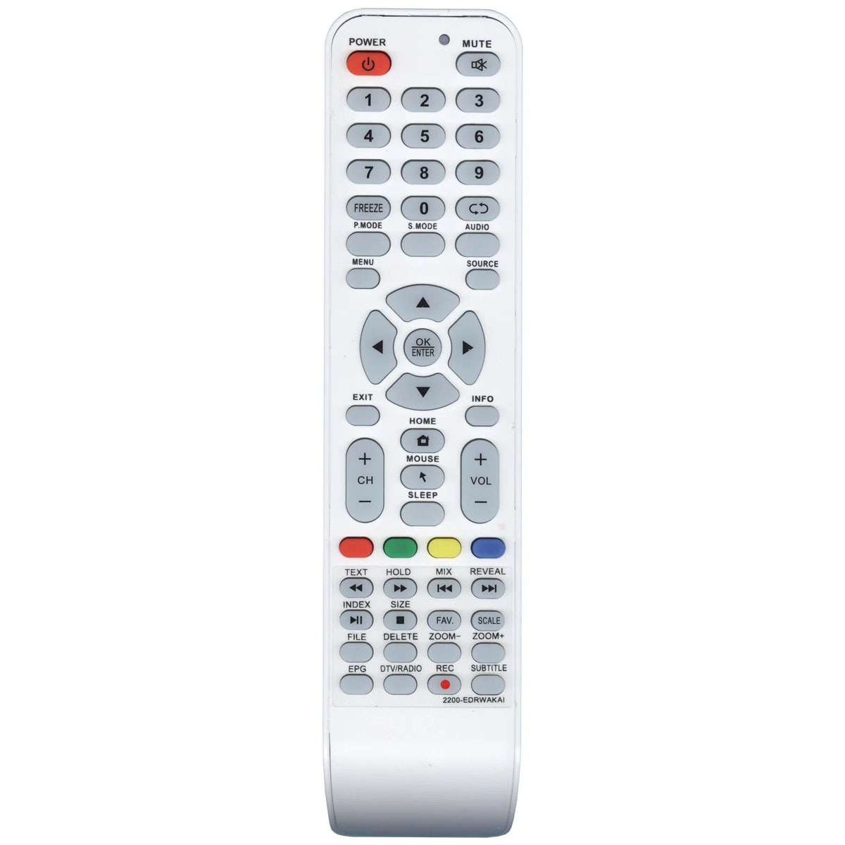 Пульт ДУ 2200-EDRWAKAI для телевизоров AKAI, цвет белый