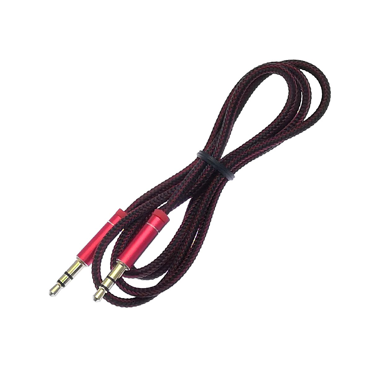 AUX-кабель MRM AX06, угловой, длина 1 метр, цвет красный