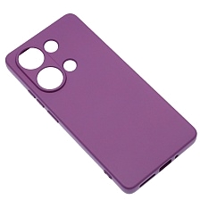 Чехол накладка NANO для XIAOMI Redmi Note 13 Pro 4G, POCO M6 Pro 4G, защита камеры, силикон, бархат, цвет фиолетовый