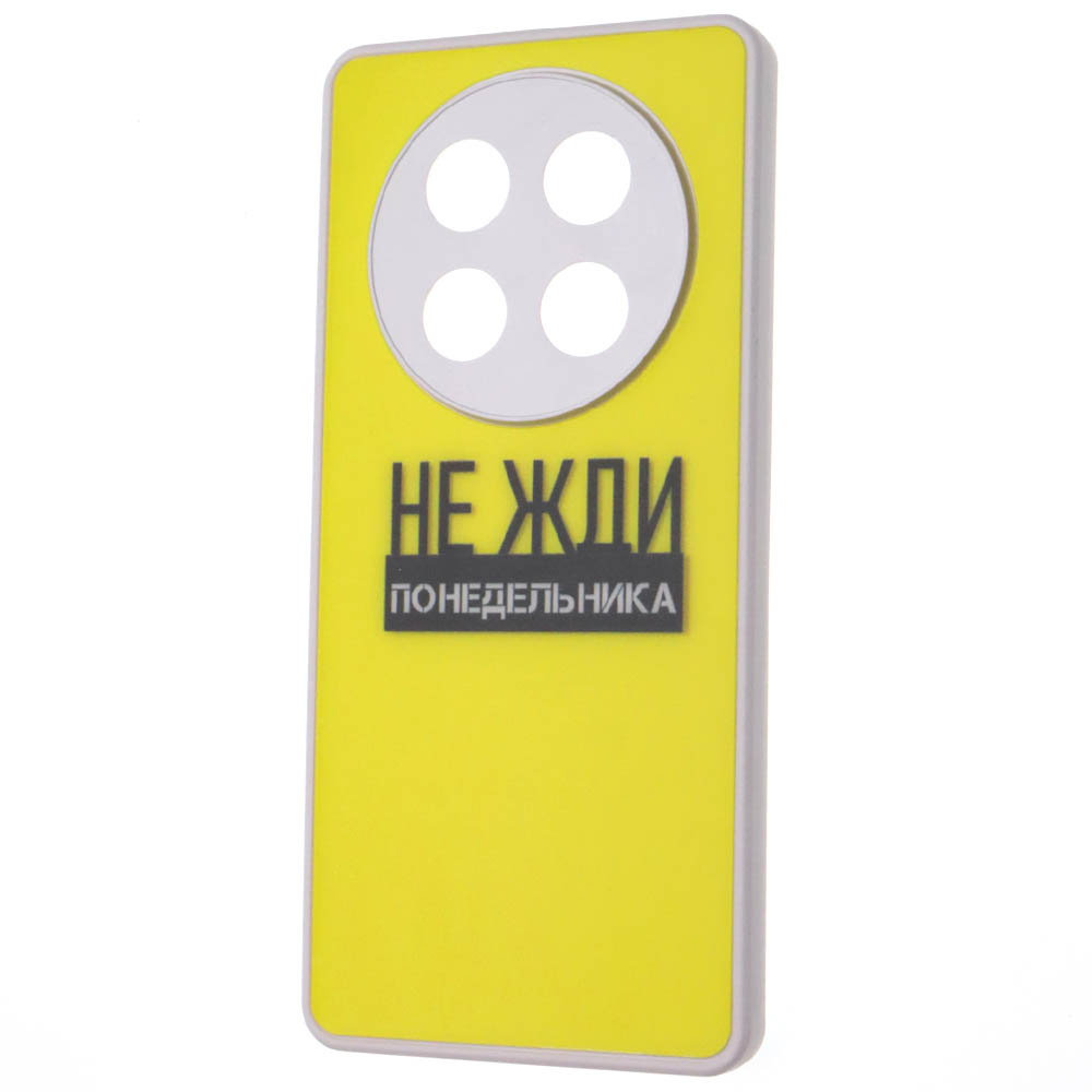 Чехол накладка для Honor X9c, пластик, силикон, защита камеры, рисунок НЕ ЖДИ понедельника