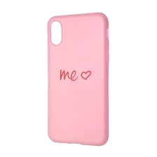 Чехол накладка для APPLE iPhone X, iPhone XS, силикон, глянцевый, рисунок Me love.