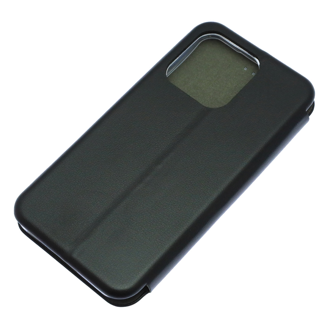 Чехол книжка STYLISH для Realme 15T, силикон, экокожа, визитница, цвет черный