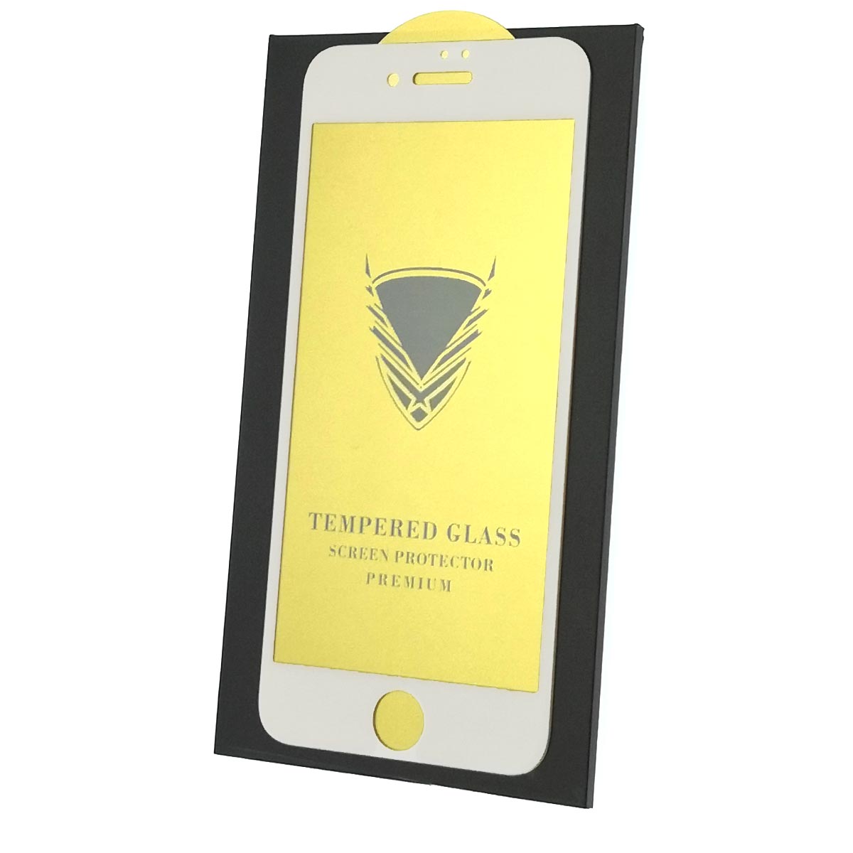 Защитное стекло 9H OG для APPLE iPhone 7, iPhone 8, цвет окантовки белый