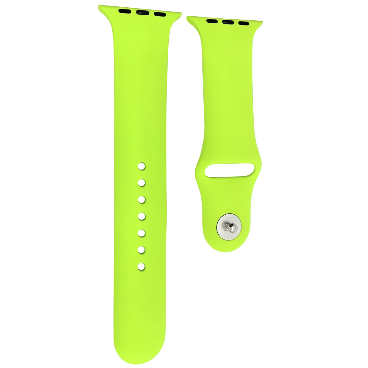 Ремешок для Apple Watch спортивный "Sport", размер 38-40 mm, цвет ярко салатовый