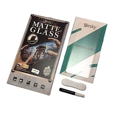 Защитное стекло YESKY MATTE GLASS для SAMSUNG Galaxy S10 Plus (SM-G975), c УФ-лампой и жидкостью, прозрачное матовое. Защитное стекло YESKY MATTE GLASS для SAMSUNG Galaxy S10 Plus (SM-G975), c УФ-лампой и жидкостью, прозрачное матовое.