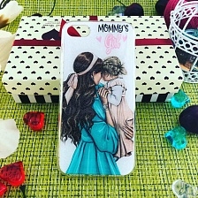Чехол накладка для APPLE iPhone 7, 8, силикон, рисунок MOMMYS GIRL.