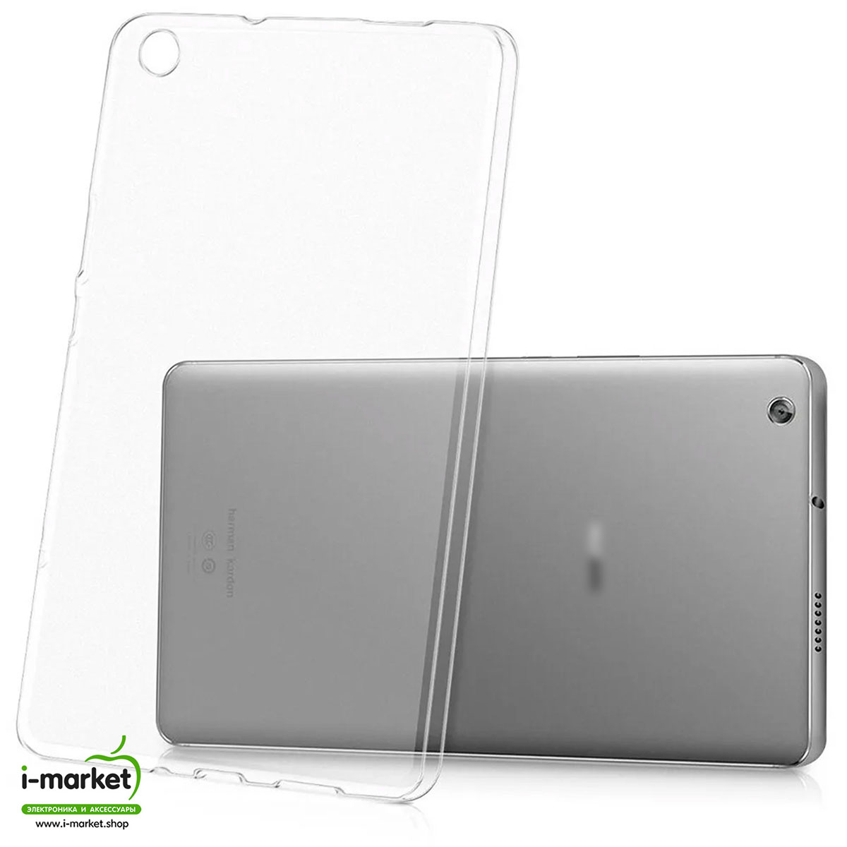 Чехол накладка TPU для HUAWEI MediaPad M3 Lite 8.0" (CPN-L09), силикон, цвет прозрачный.