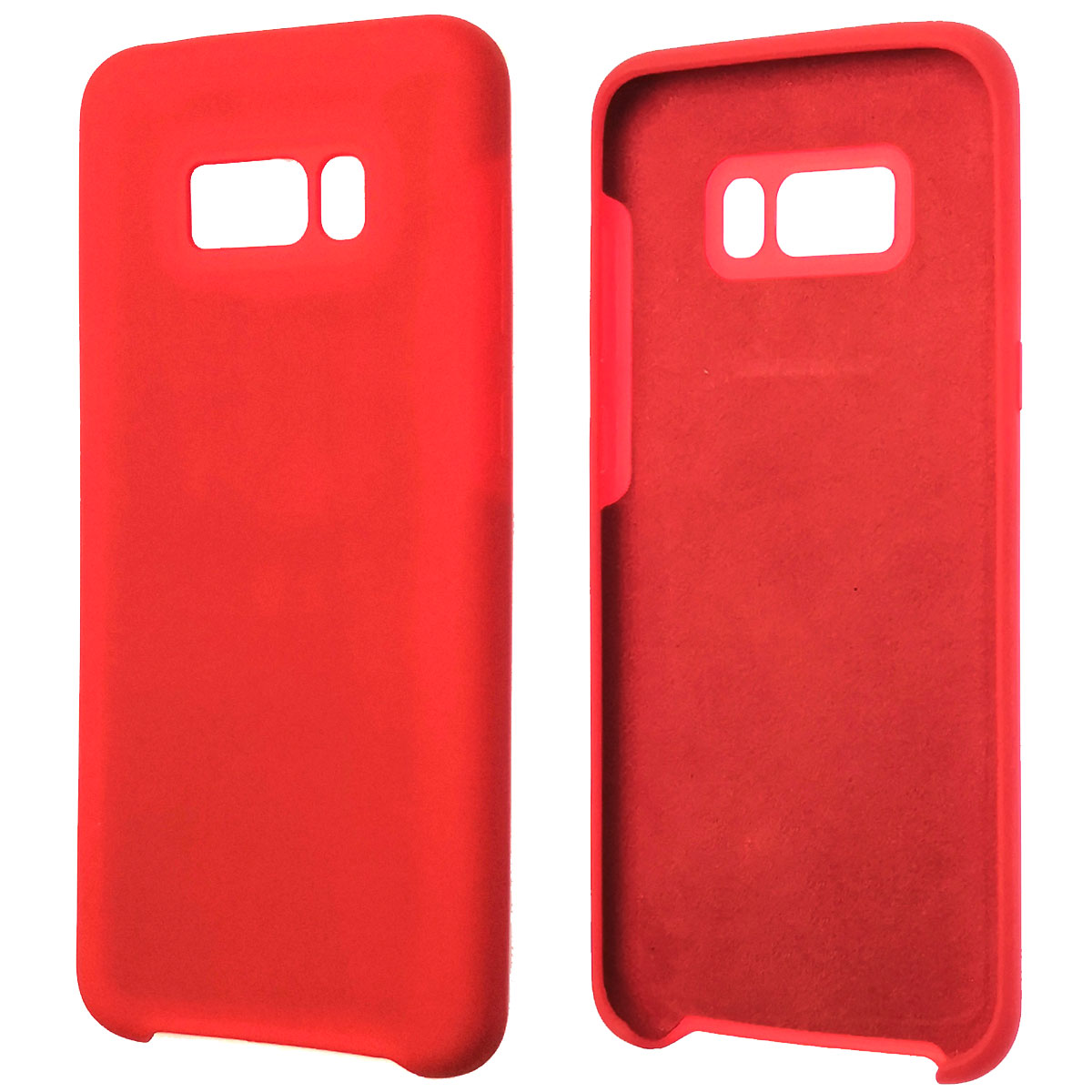 Чехол накладка Silicon Cover для SAMSUNG Galaxy S8 Plus (SM-G955), силикон, цвет красный Чехол накладка Silicon Cover для SAMSUNG Galaxy S8 Plus (SM-G955), силикон, цвет красный
