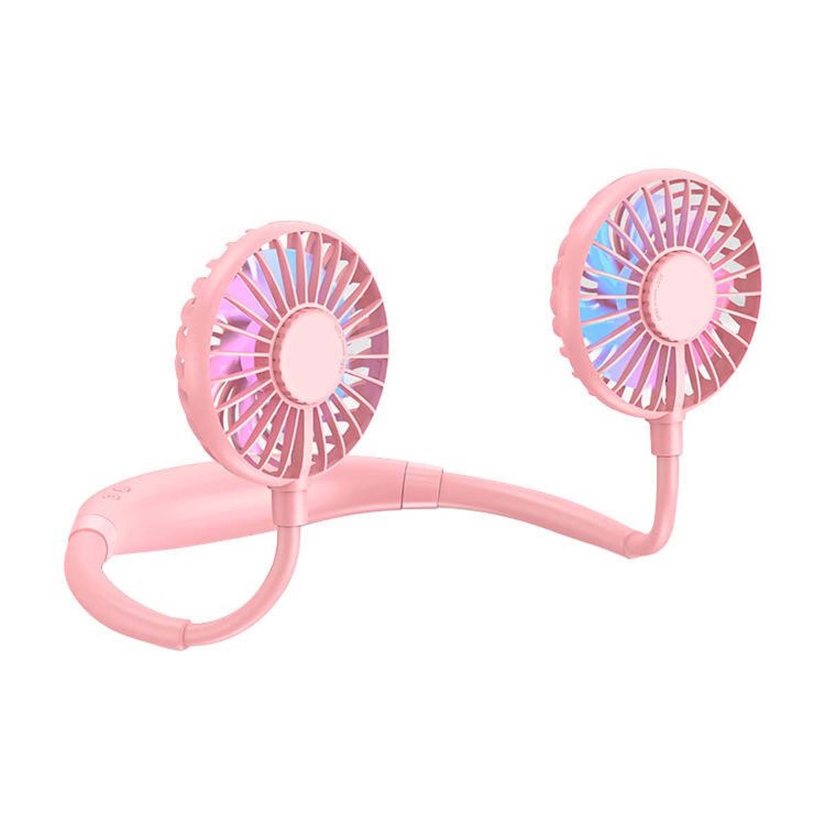 Беспроводной вентилятор KAKU XUANCAI SERIES KSC-358 для шеи, 2000 mAh, цвет розовый (-50%)