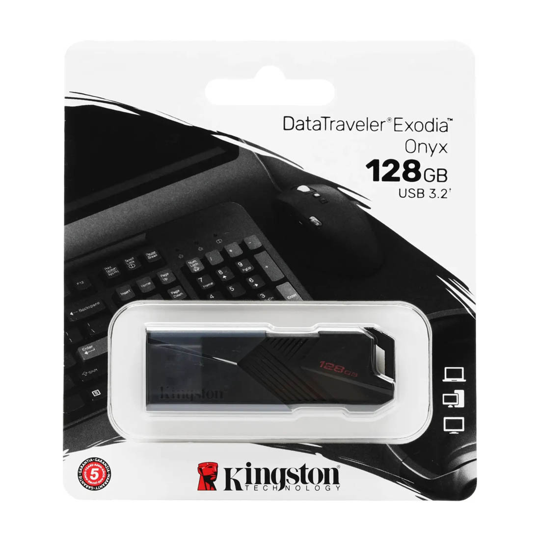 Флешка USB 3.2 128GB KINGSTON DataTraveler Exodia (DTXON/128GB), цвет черный Флешка USB 3.2 128GB KINGSTON DataTraveler Exodia (DTXON/128GB), цвет черный