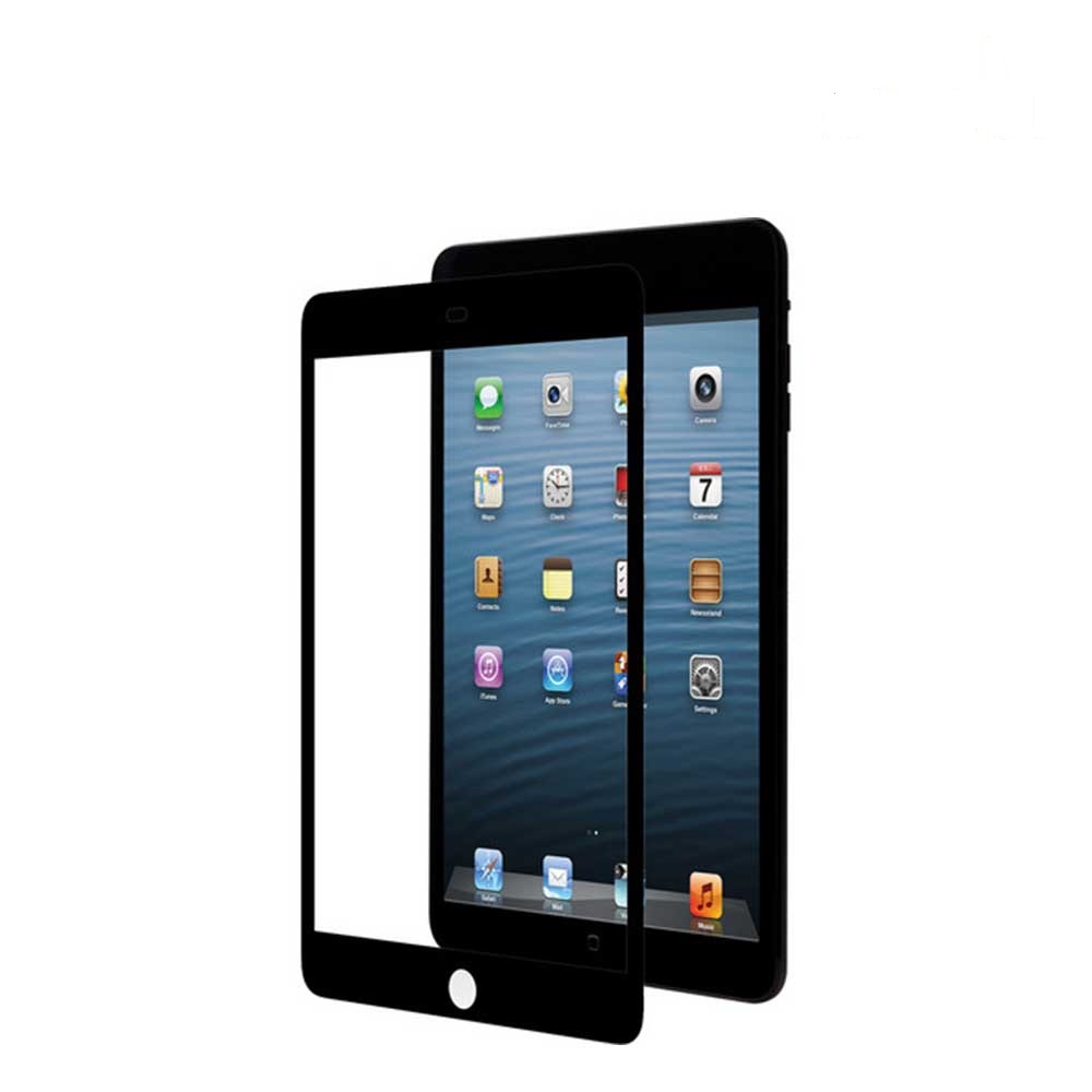 Защитное стекло 5D FULL GLUE для APPLE iPad Mini 4 (A1538, A1550), цвет канта черный.