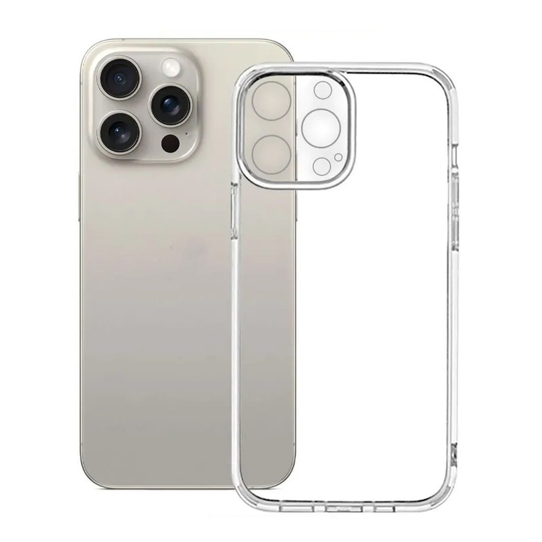 Чехол накладка для APPLE iPhone 16 Pro (6.1"), защита камеры, силикон, цвет прозрачный Чехол накладка для APPLE iPhone 16 Pro (6.1"), защита камеры, силикон, цвет прозрачный