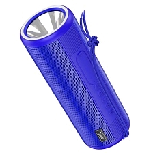 Портативная колонка HOCO HC11 Bora, Bluetooth, AUX, TF card, LED фонарь, цвет синий (распродажа -30%)