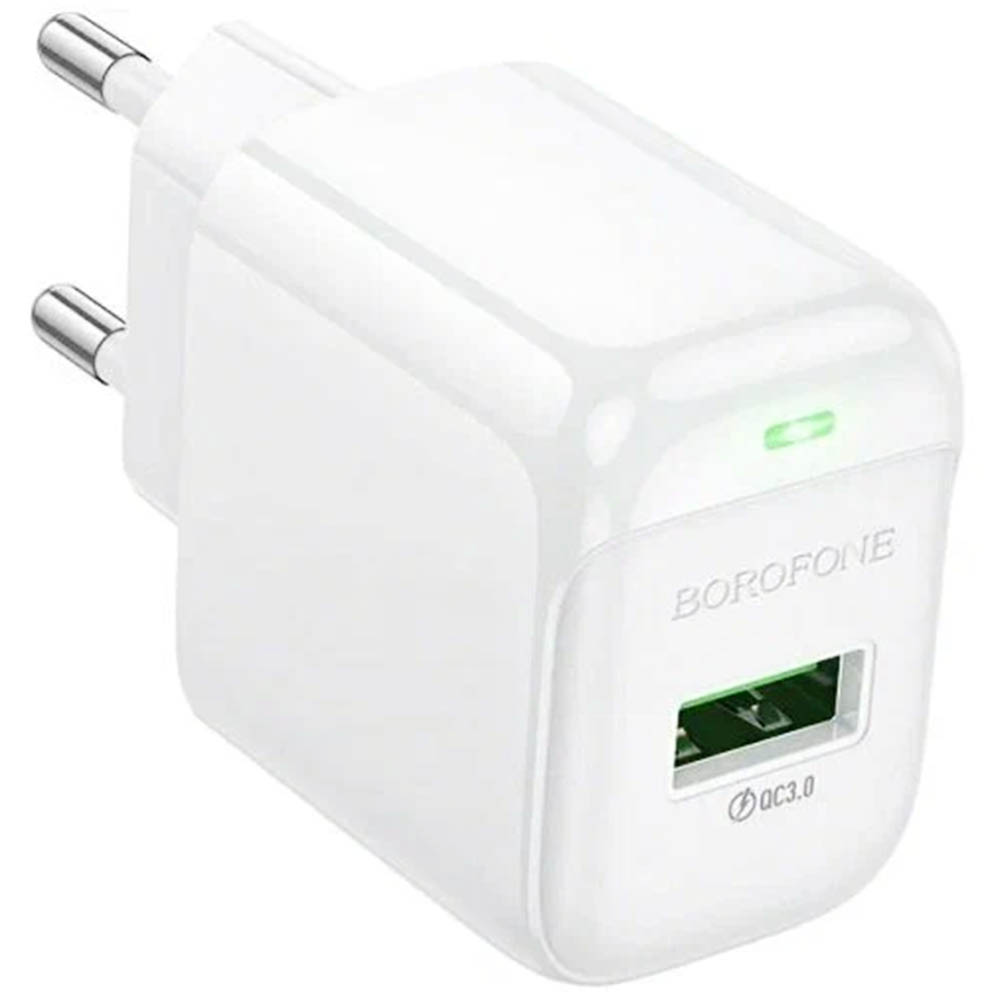СЗУ (Сетевое зарядное устройство) BOROFONE BAS42A, 18W, 1 USB, QC3.0, цвет белый СЗУ (Сетевое зарядное устройство) BOROFONE BAS42A, 18W, 1 USB, QC3.0, цвет белый