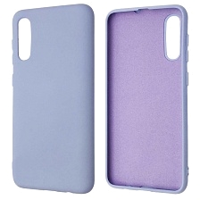 Чехол накладка Silicon Cover для SAMSUNG Galaxy A50 (SM-A505), A30s (SM-A307), A50s (SM-A507), силикон, бархат, цвет сиреневый