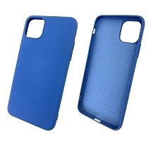 Чехол накладка для APPLE iPhone 11 Pro MAX 2019, силикон, цвет синий.
