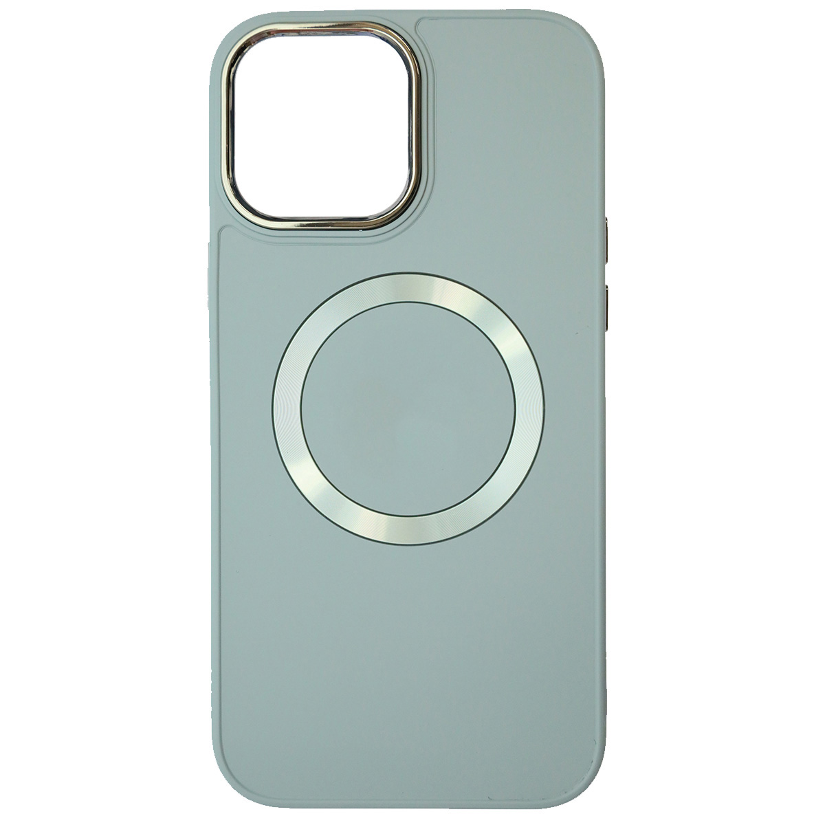 Чехол накладка с поддержкой MagSafe для APPLE iPhone 13 Pro Max (6.7"), силикон, пластик, цвет серо голубой