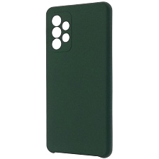 Чехол накладка Silicon Cover для SAMSUNG Galaxy A52 (SM-A525F), силикон, бархат, цвет болотный