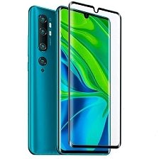 Защитное стекло 9H для XIAOMI Mi Note 10 Pro, Mi CC9 Pro, цвет окантовки черный