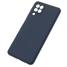 Чехол накладка для SAMSUNG Galaxy A22 4G (SM-A225F), M22 (SM-M225F), M32 (SM-M325F), силикон, цвет темно синий Чехол накладка для SAMSUNG Galaxy A22 4G (SM-A225F), M22 (SM-M225F), M32 (SM-M325F), силикон, цвет темно синий