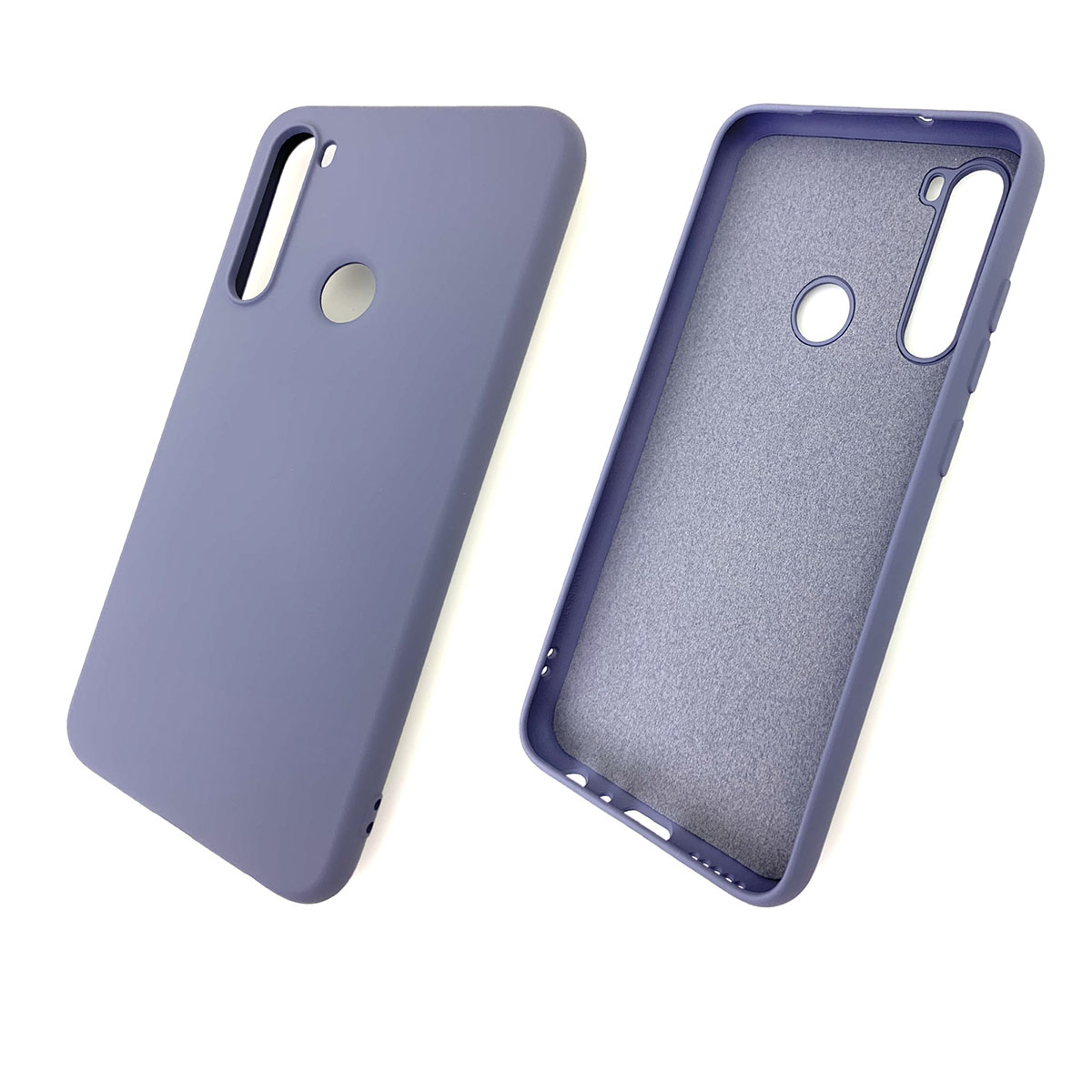 Чехол накладка для XIAOMI Redmi Note 8, силикон, цвет сиреневый.