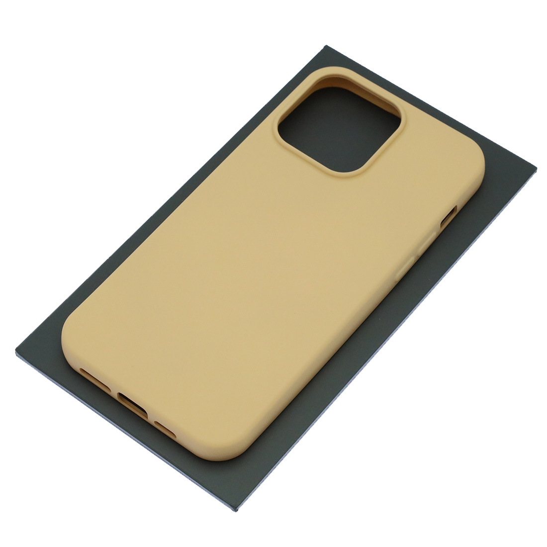 Чехол накладка Silicon Case для APPLE iPhone 15 Pro Max (6.7"), силикон, бархат, цвет молочный Чехол накладка Silicon Case для APPLE iPhone 15 Pro Max (6.7"), силикон, бархат, цвет молочный