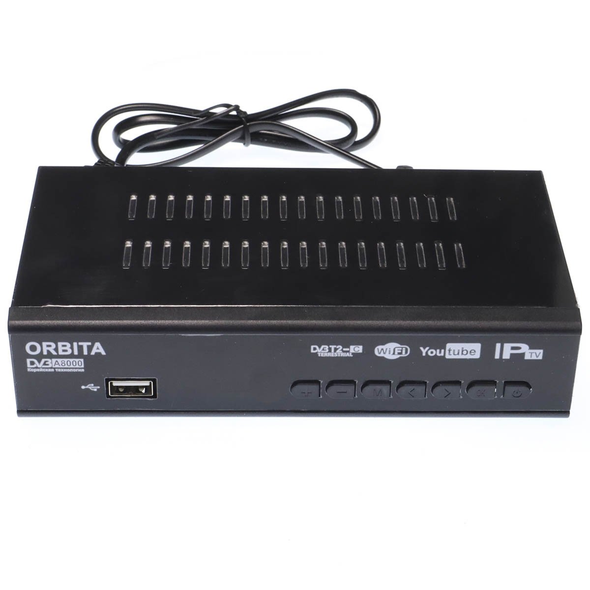 Цифровой эфирный приемник, ТВ приставка ORBITA A8000, DVB-T2, цвет черный