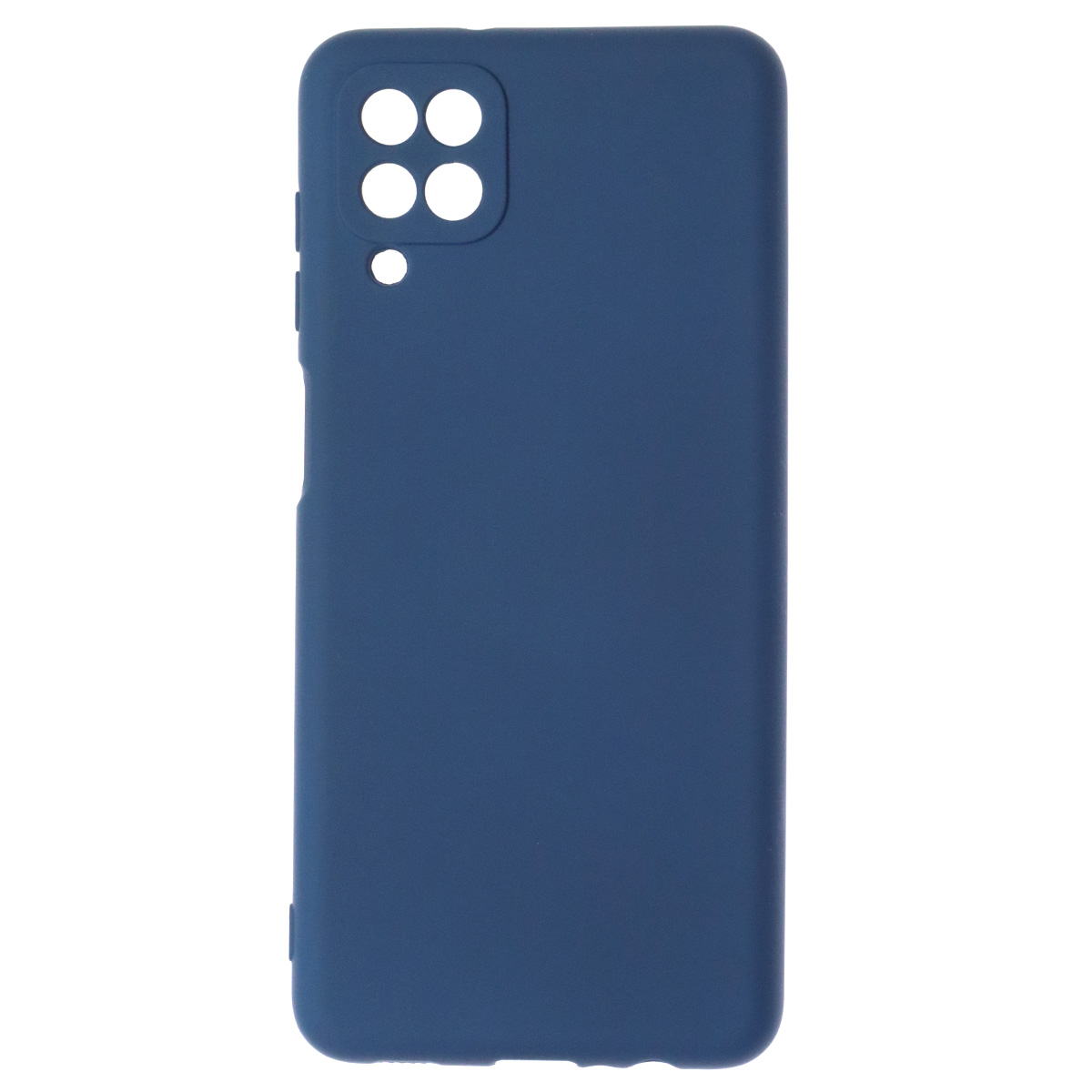 Чехол накладка NANO для SAMSUNG Galaxy A12 4G (SM-A125), M12 (SM-M127F), силикон, бархат, цвет синий кобальт