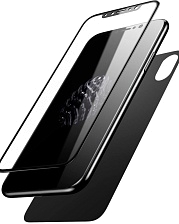 Защитное стекло 2 in 1 (перед-заднее) для iPhone X черный.