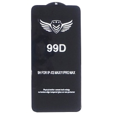 Защитное стекло 99D для APPLE iPhone XS MAX, iPhone 11 Pro MAX, цвет окантовки черный Защитное стекло 99D для APPLE iPhone XS MAX, iPhone 11 Pro MAX, цвет окантовки черный