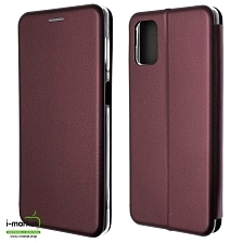 Чехол книжка STYLISH для SAMSUNG Galaxy M51 (SM-M515), экокожа, визитница, цвет бордовый
