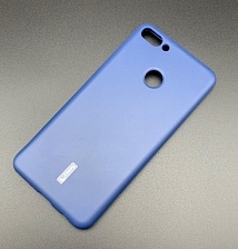 Чехол накладка Cherry для HUAWEI Honor Y9 2018, силикон, цвет синий.