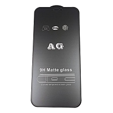 Защитное стекло AG Full Glue для APPLE iPhone 12, iPhone 12 Pro (6.1"), матовое, цвет окантовки черный