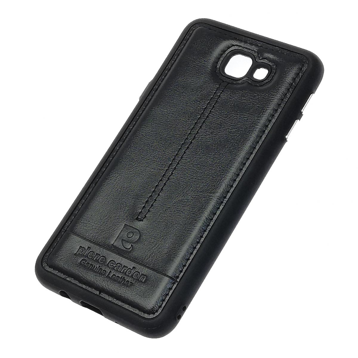 Чехол накладка PIERRE CARDIN для SAMSUNG Galaxy J5 Prime (SM-G570), силикон, под кожу, цвет черный