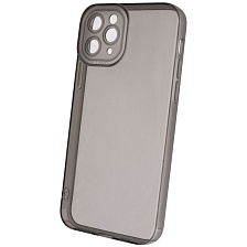 Чехол накладка CATEYES для APPLE iPhone 11 Pro, защита камеры, силикон, цвет прозрачно черный